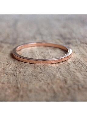 Square 14K Rose Gold Filled Stacking Rings